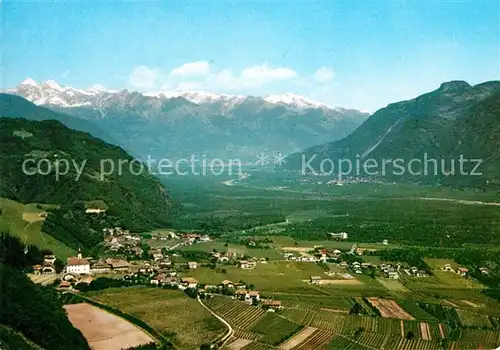 Nals_Bozen Fliegeraufnahme Meranerberge Nals_Bozen