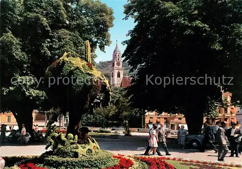 Merano_Suedtirol Promenade Pfarrturm Merano Suedtirol