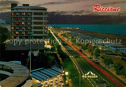 Riccione Notturno Stadtansicht Riccione