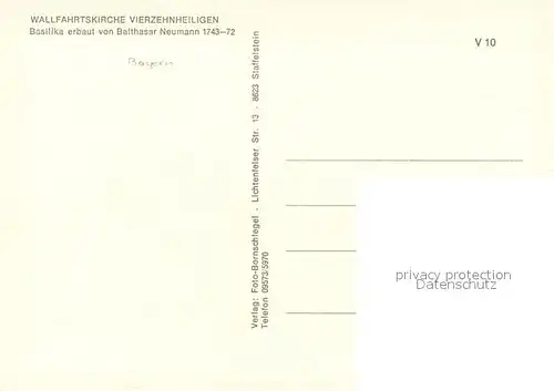 Vierzehnheiligen Basilika  Vierzehnheiligen