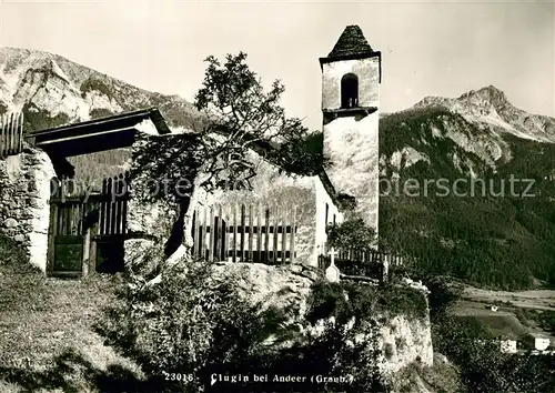 Clugin Kirche Alpen Clugin