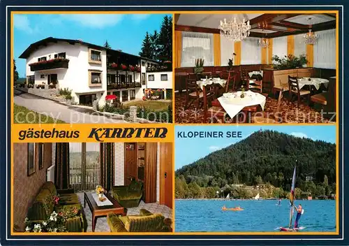 Unterburg_Klopeinersee Gaestehaus Kaernten Gaststube Fremdenzimmer Windsurfen Unterburg Klopeinersee