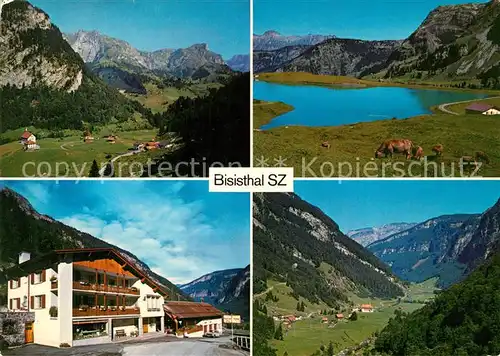 Bisisthal Gasthof Pension Schoenenboden Landschaftspanorama Bergsee Alpen Bisisthal