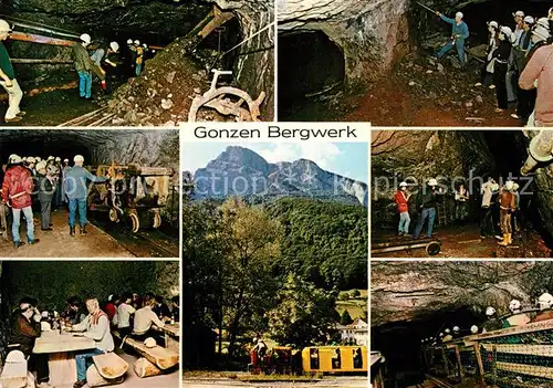 Gonzen Eisenbergwerk Stollen Alpen Gonzen