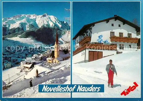 Nauders_Tirol Jausenstation Novelles Wintersportplatz Alpenpanorama Nauders Tirol