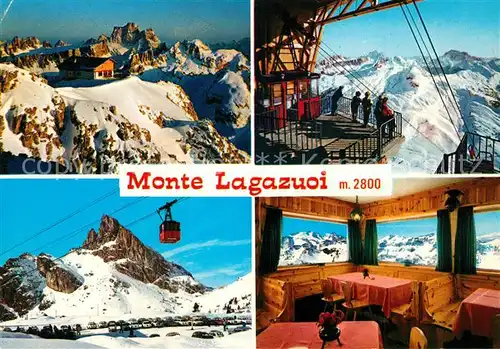 Passo_Falzarego Monte Lagazuoi Bergbahn Bergrestaurant Bergwelt Dolomiten Passo Falzarego