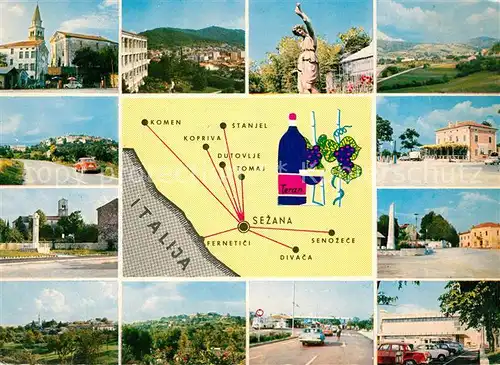 Sezana und Umgebung Sehenswuerdigkeiten Sezana