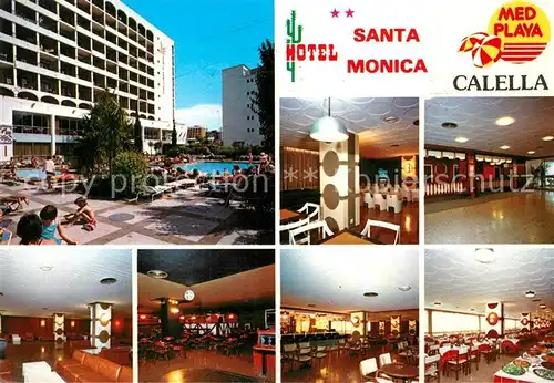 Calella Hotel Santa Monica Swimming Pool Restaurant Disco Pub Calella