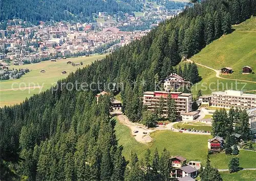 Clavadel Zuercher Hoehenklinik Davos Fliegeraufnahme Clavadel