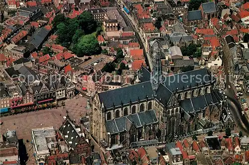 Haarlem Grote of St Bavokerk luchtopname Haarlem