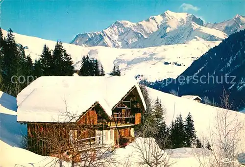 Chamonix Neige et Soleil dans les Alpes vue sur le Mont Blanc Chamonix