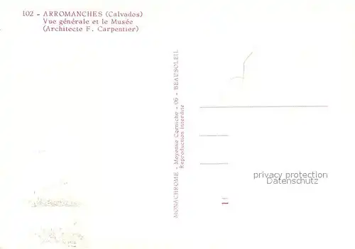Arromanches les Bains Vue generale et le Musee Plage Cote Arromanches les Bains