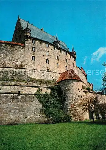 AK / Ansichtskarte Coburg Hohes Haus ehem. Zeughaus mit Pulverturm Coburg