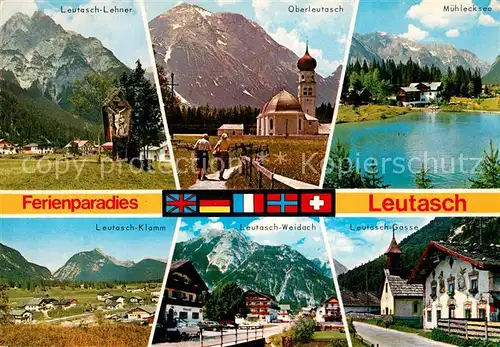 AK / Ansichtskarte Leutasch Leutasch Lehner Oberleutasch Muehleck Klamm Weidach Gasse Leutasch