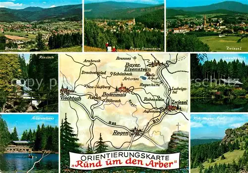 AK / Ansichtskarte Arber Riesloch Bodenmais Bayerisch Eisenstein Zwiesel  Arber