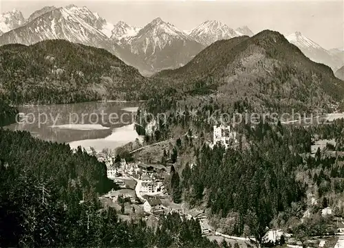 AK / Ansichtskarte Hohenschwangau Schloss Alpsee Hohenschwangau