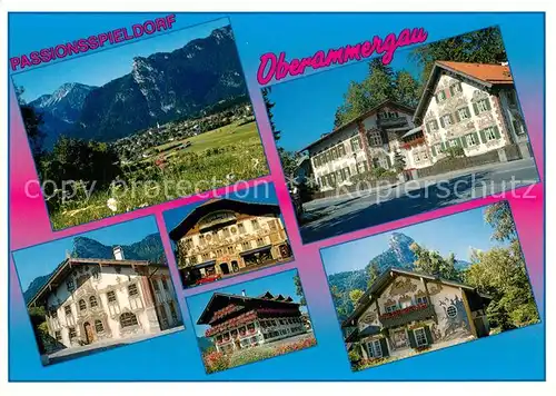 AK / Ansichtskarte Oberammergau Haensel und Gretelhaus Pilatushaus Geburtshaus Ludwig Thoma Oberammergau