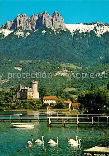 AK / Ansichtskarte Annecy_Haute Savoie Chateau de Duingt Dents Lanfan Annecy Haute Savoie