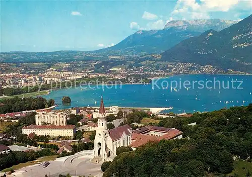 AK / Ansichtskarte Annecy_Haute Savoie Fliegeraufnahme Kirche Annecy Haute Savoie