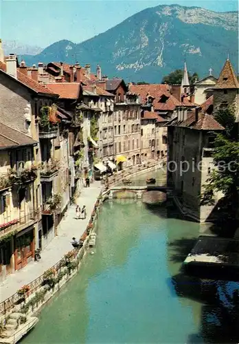 AK / Ansichtskarte Annecy_Haute Savoie Vieux Quartiers et Canal du Thiou Annecy Haute Savoie