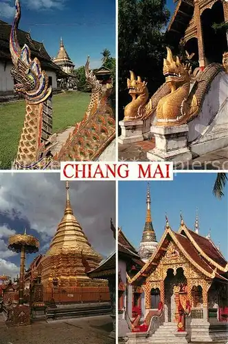 AK / Ansichtskarte Chiang_Mai Wat Chiang Man Wat Thoung Yoo Wat Phra That Doi Suthep  Chiang_Mai