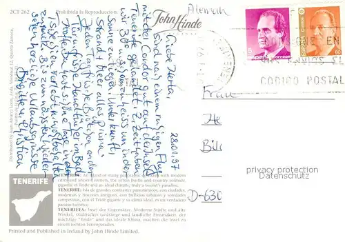 AK / Ansichtskarte Tenerife Strand Ansichten Abendstimmung Tenerife