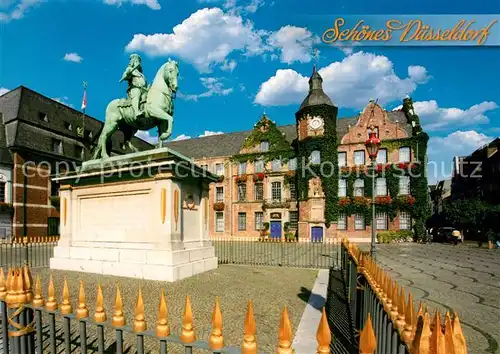 AK / Ansichtskarte Duesseldorf Marktplatz Rathaus Duesseldorf