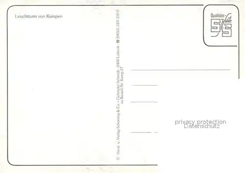 AK / Ansichtskarte Kampen_Sylt Leuchtturm Kampen Sylt