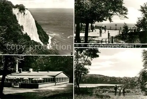 AK / Ansichtskarte Stubbenkammer_Ruegen Koenigsstuhl HO Gaststaette Stubbenkammer Harthasee Stubbenkammer Ruegen