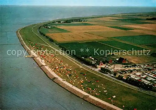 AK / Ansichtskarte Spitze_Friedrichskoog Fliegeraufnahme Spitze Friedrichskoog