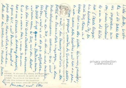 AK / Ansichtskarte Athen Fliegeraufnahme Athen