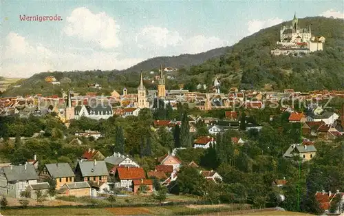 AK / Ansichtskarte Wernigerode_Harz Stadt und Schloss Wernigerode Harz