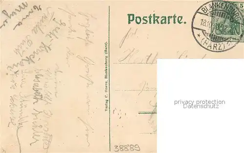 AK / Ansichtskarte Blankenburg_Harz Blick vom Schlosse zum Ziegenkopf Blankenburg_Harz