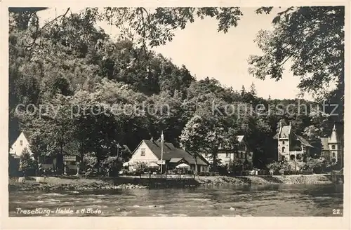 AK / Ansichtskarte Treseburg_Harz Halde an der Bode Treseburg Harz