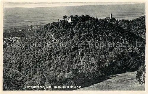 AK / Ansichtskarte Wernigerode_Harz Harburg und Schloss Wernigerode Harz