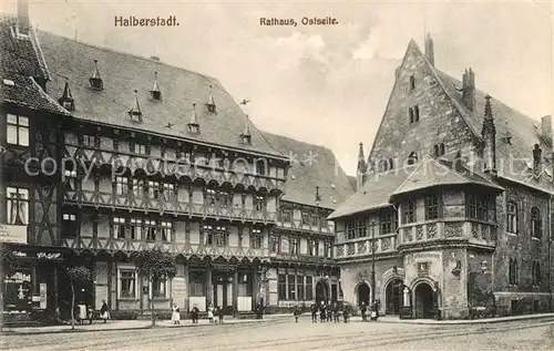 AK / Ansichtskarte Halberstadt Rathaus Ostseite Halberstadt