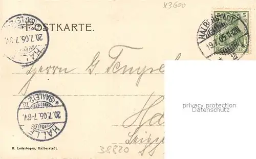 AK / Ansichtskarte Halberstadt Freitreppe am Rathaus Halberstadt