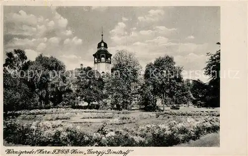 AK / Ansichtskarte Wernigerode_Harz FDGB Heim Georgij Dimitroff Wernigerode Harz