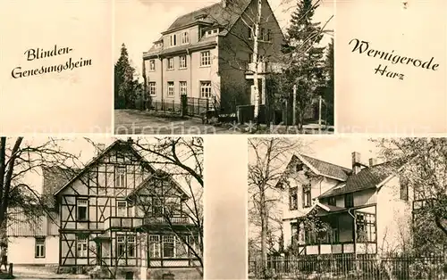 AK / Ansichtskarte Wernigerode_Harz Blinden Genesungsheim Wernigerode Harz
