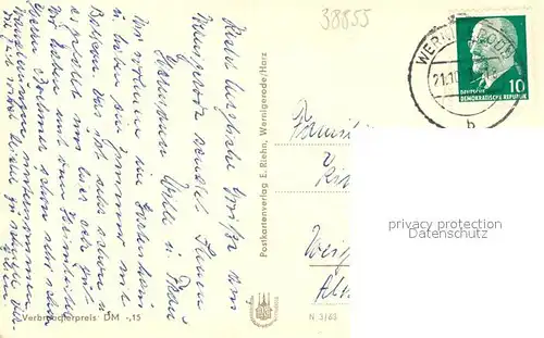 AK / Ansichtskarte Wernigerode_Harz Blinden Genesungsheim Wernigerode Harz