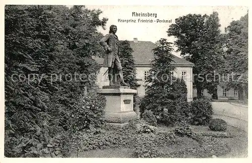 AK / Ansichtskarte Rheinsberg Kronprinz Friedrich Denkmal Rheinsberg