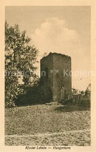 AK / Ansichtskarte Lehnin Kloster Hungerturm Lehnin
