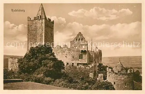 AK / Ansichtskarte Rudelsburg Ruine Rudelsburg