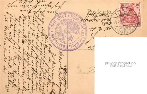 AK / Ansichtskarte Bodetal_Harz Hexentanzplatz Rosstrappe Bodetal Harz