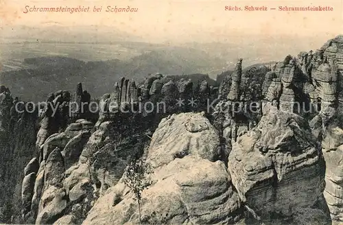 AK / Ansichtskarte Bad_Schandau Schrammsteinkette Bad_Schandau