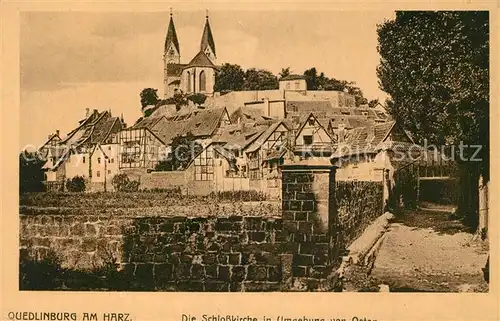 AK / Ansichtskarte Quedlinburg Schlosskirche Quedlinburg