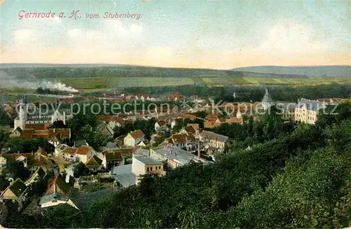 AK / Ansichtskarte Gernrode_Harz Blick vom Stubenberg Gernrode Harz