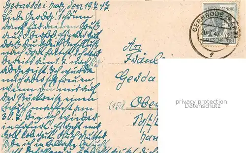 AK / Ansichtskarte Gernrode_Harz Panorama Gernrode Harz