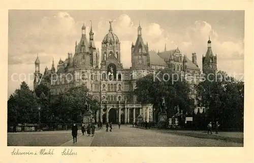 AK / Ansichtskarte Schwerin_Koenigs Wusterhausen Schloss Schwerin