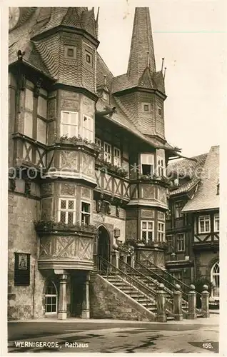 AK / Ansichtskarte Wernigerode_Harz Rathaus Wernigerode Harz